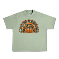 Oil Green fall pumpkin rainbow Urban Heavy Tee - HRA Design Shop