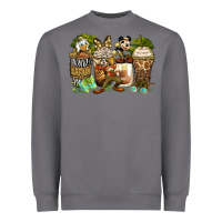 Storm safari cartoon characters coffee cups Heavyweight Sweatshirt - Zillion Design Studio