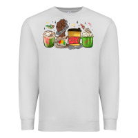 Dove Grey juneteenth coffee cups Premium Sweatshirt - MaliasSmallBusiness