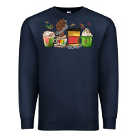 Navy juneteenth coffee cups Premium Sweatshirt - MaliasSmallBusiness