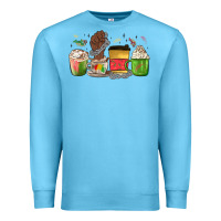 Ocean Blue juneteenth coffee cups Premium Sweatshirt - MaliasSmallBusiness