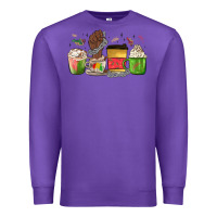 Purple juneteenth coffee cups Premium Sweatshirt - MaliasSmallBusiness