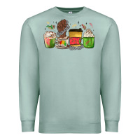 Seafoam juneteenth coffee cups Premium Sweatshirt - MaliasSmallBusiness