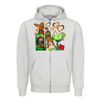 Dove Grey mexican tequila margarita and maracas Zipper Hoodie - AdoDesignShop