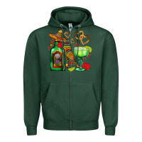 Sports Green mexican tequila margarita and maracas Zipper Hoodie - AdoDesignShop