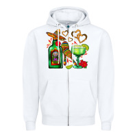 White mexican tequila margarita and maracas Zipper Hoodie - AdoDesignShop