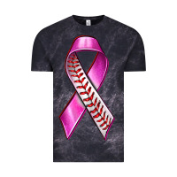 Cloud Black Breast Cancer Ribbon Baseball Vintage Tee - texasbilliewilder