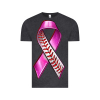 Vintage Black Breast Cancer Ribbon Baseball Vintage Tee - texasbilliewilder
