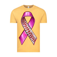 Vintage Mustard Breast Cancer Ribbon Baseball Vintage Tee - texasbilliewilder
