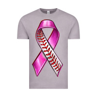 Vintage Zinc Breast Cancer Ribbon Baseball Vintage Tee - texasbilliewilder