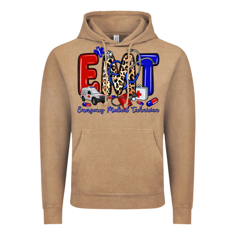 Emt Emergency Medical Technician Vintage Hoodie by Zillion Design Studio | Teevron