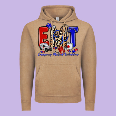 Vintage Hoodie emt emergency medical technician