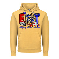 Vintage Mustard emt emergency medical technician Vintage Hoodie - Zillion Design Studio