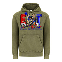 Vintage Olive emt emergency medical technician Vintage Hoodie - Zillion Design Studio