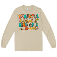 Mushroom thankful  blessed and kind of a mess Long Sleeve Tee - AdoDesignShop