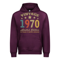 Mauve Wine Vintage 1970 Limited Edition 50 Years Of Being Awesome Urban Hoodie - Bettercallsaul