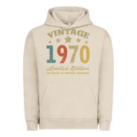 Pigment French Oak Vintage 1970 Limited Edition 50 Years Of Being Awesome Urban Hoodie - Bettercallsaul