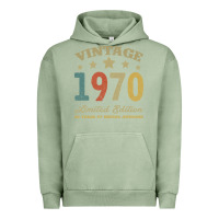 Pigment Oil Green Vintage 1970 Limited Edition 50 Years Of Being Awesome Urban Hoodie - Bettercallsaul
