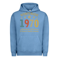 Pigment Pebble Blue Vintage 1970 Limited Edition 50 Years Of Being Awesome Urban Hoodie - Bettercallsaul