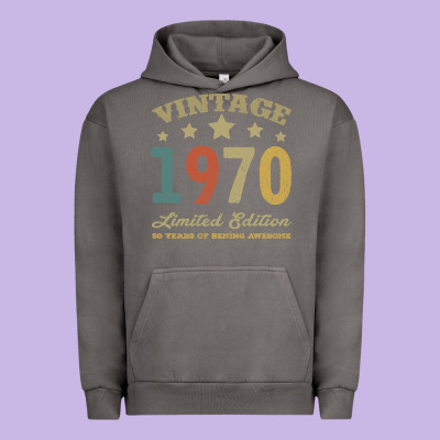 Vintage 1970 Limited Edition 50 Years Of Being Awesome Urban Hoodie Designed By Bettercallsaul