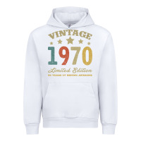 White Vintage 1970 Limited Edition 50 Years Of Being Awesome Urban Hoodie - Bettercallsaul