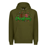Army Green merry christmas Premium Hoodie - BundleAndBundleShop