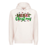 Pale Pink merry christmas Premium Hoodie - BundleAndBundleShop