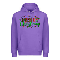 Purple merry christmas Premium Hoodie - BundleAndBundleShop