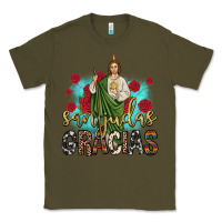 Army Green san judas gracias Classic Tee - JahusDesignShop