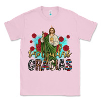 Bubblegum Pink san judas gracias Classic Tee - JahusDesignShop
