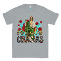 Heather Grey san judas gracias Classic Tee - JahusDesignShop