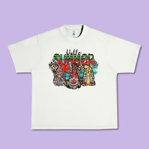 Hello Summer Urban Heavy Tee Designed By Sublimationcraftshop
