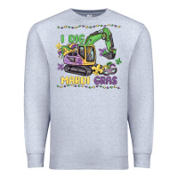 Heather Grey i dig mardi gras Premium Sweatshirt - MaliasSmallBusiness