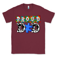 Burgundy proud dad Classic Tee - AdoDesignShop