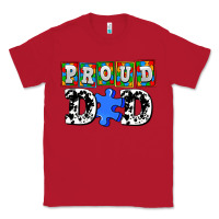 Red proud dad Classic Tee - AdoDesignShop