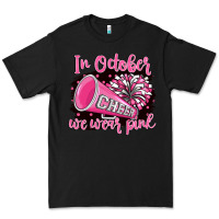 Black in october we wear pink cheer Premium Tee - BarkalooDesign