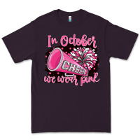 Plum in october we wear pink cheer Premium Tee - BarkalooDesign