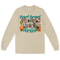 Mushroom stressed depressed pumpkin spice obsessed Long Sleeve Tee - AdoDesignShop