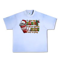 Grape Ice Coffee  Jesus Urban Heavy Tee - CowhideDigitalArt