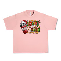 Salmon Coffee  Jesus Urban Heavy Tee - CowhideDigitalArt