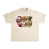 Sandshell Coffee  Jesus Urban Heavy Tee - CowhideDigitalArt