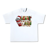 White Coffee  Jesus Urban Heavy Tee - CowhideDigitalArt