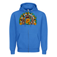 True Royal sunflower gemstone leopard cowhide horseshoe rainbow Zipper Hoodie - Artiststas