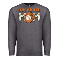 Charcoal Heather baseball mom Premium Sweatshirt - MaliasSmallBusiness