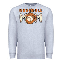 Heather Grey baseball mom Premium Sweatshirt - MaliasSmallBusiness