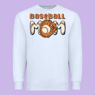 Baseball Mom Premium Sweatshirt Designed By Maliassmallbusiness