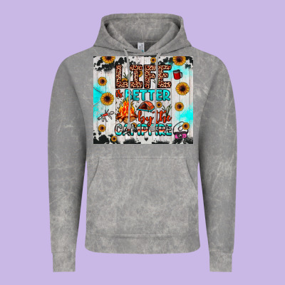Life Is Better By The Campfire Vintage Hoodie Designed By Jahusdesignshop