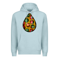 Blue Mist christmas  teardrop Premium Hoodie - BundleAndBundleShop