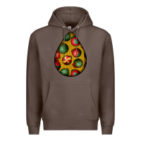 Coffee christmas  teardrop Premium Hoodie - BundleAndBundleShop