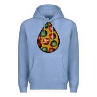 Colony Blue christmas  teardrop Premium Hoodie - BundleAndBundleShop
